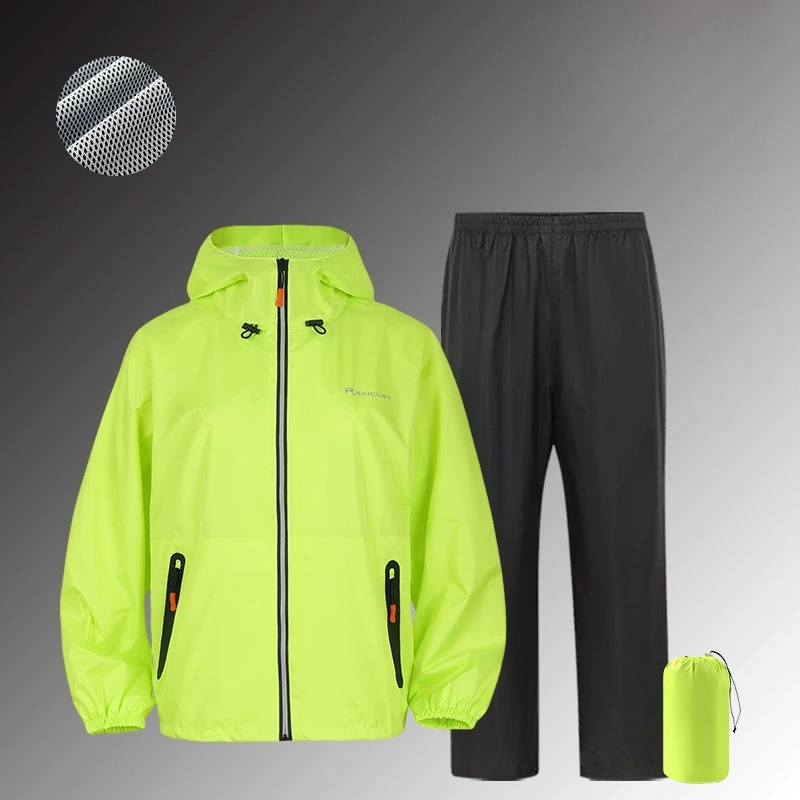 Cycling Gear Men - Full Body Waterproof Rain Suit Reflective
