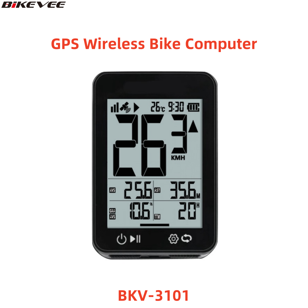 Cycling Gear Holder - New Wireless Bike Computer USB-C Rechargeable