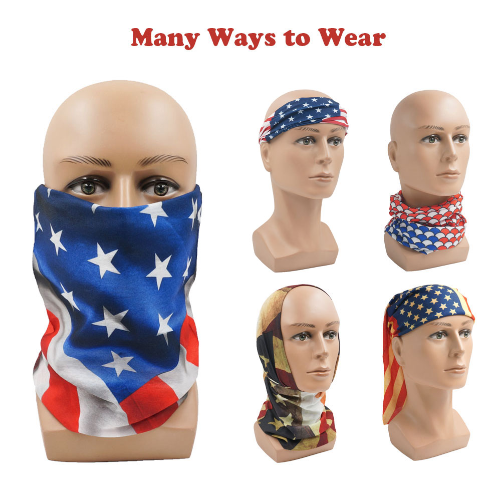 USA Flag Pattern Sun Protectiv - Cycling Gear Men ulasan dan harga