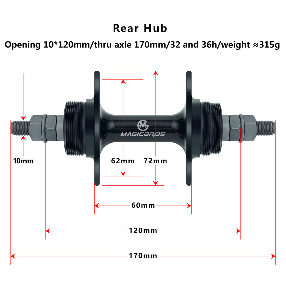 MAGICBROS Fixed Gear Bike Hub  - Cycling Gear Hub ulasan dan harga