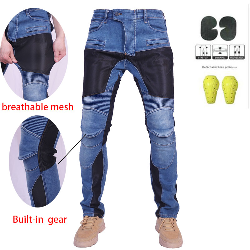 Men's Summer Breathable Motorc - Cycling Gear Pants ulasan dan harga