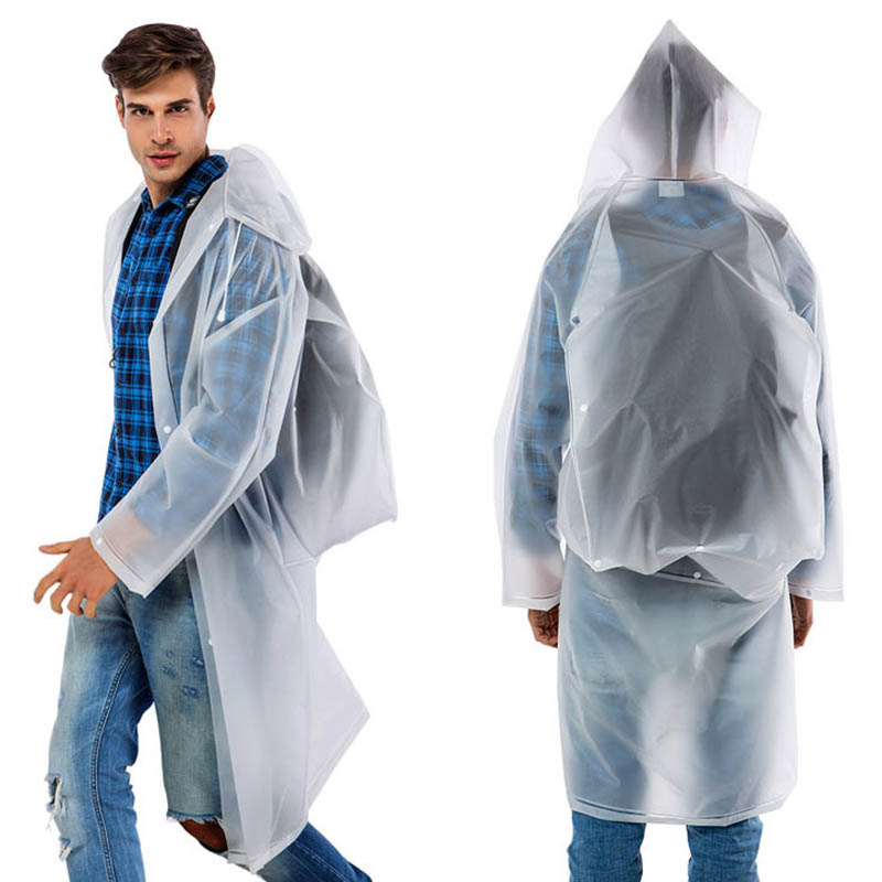 New Reusable Transparent EVA L - Cycling Gear For Rain ulasan dan harga