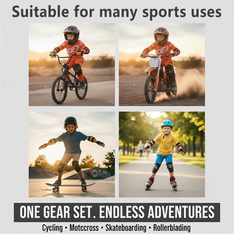 Anti-Fall Kids Knee Elbow Pads - Cyclocross Gearing ulasan dan harga