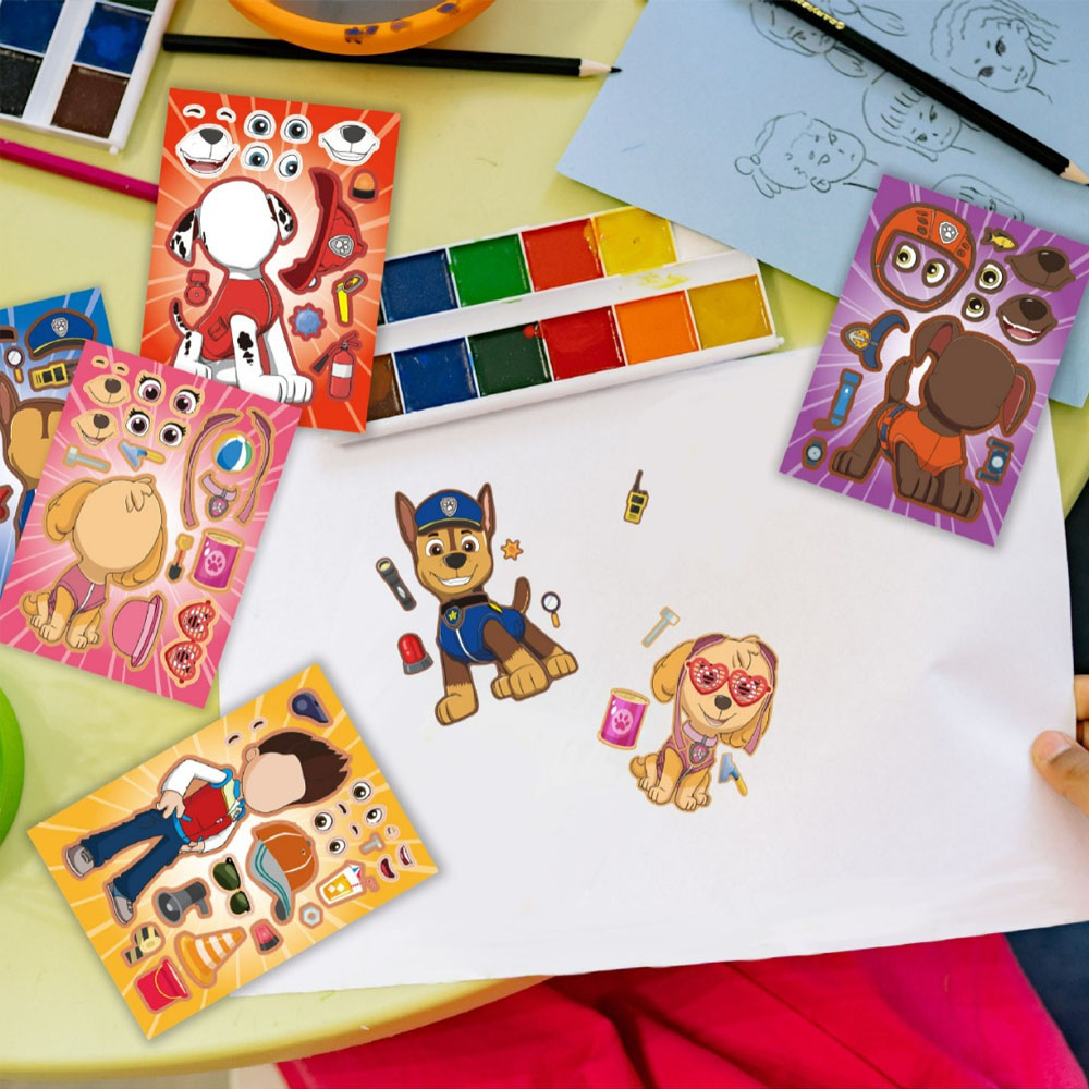 16PCS PAW Patrol Puzzle DIY Ma - Bicycle Helmet ulasan dan harga