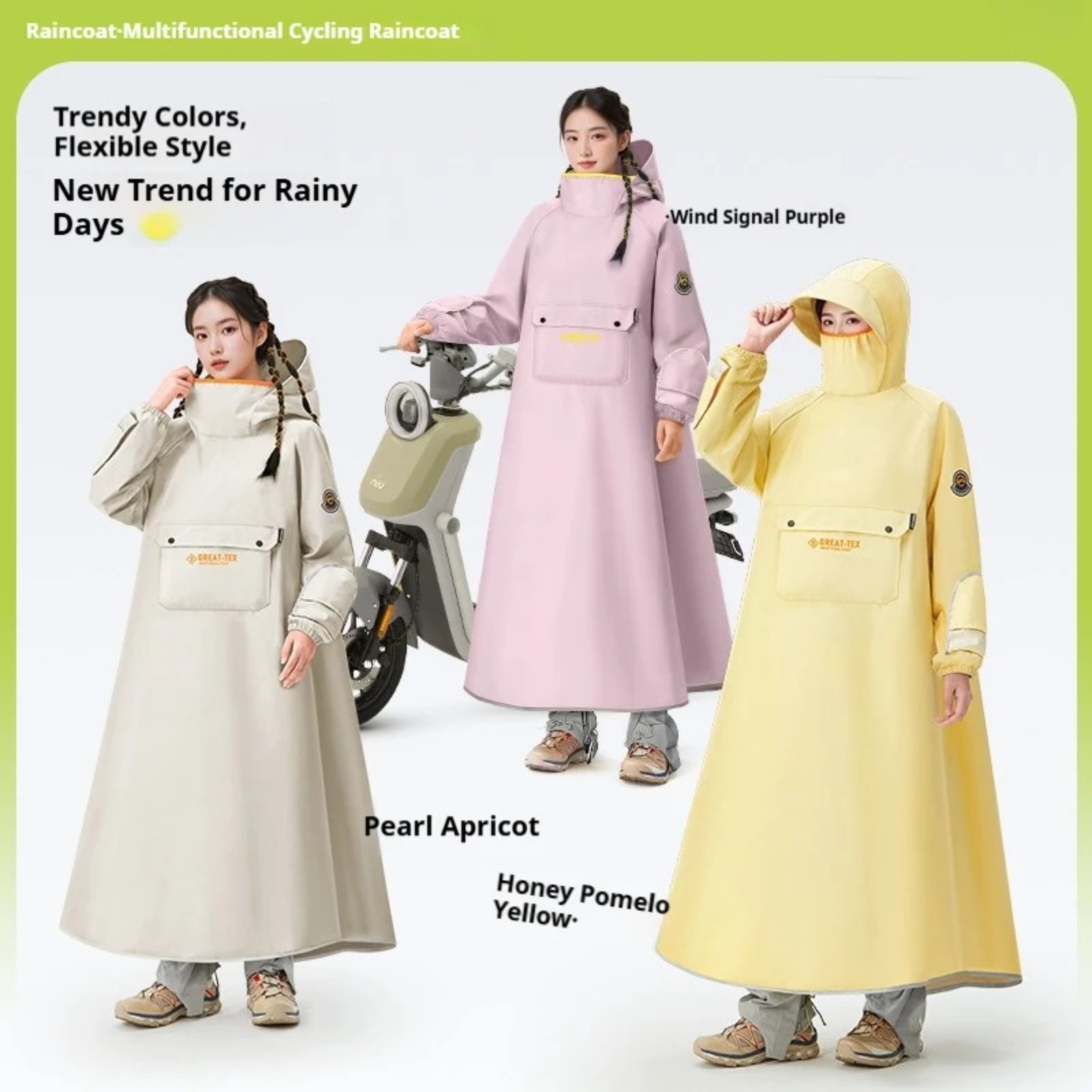 Waterproof Rain Poncho Cycling - Cycling Gear For Rain ulasan dan harga