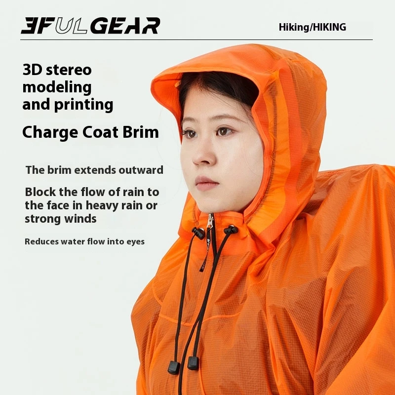 3F UL GEAR Zipper Raincoat 15D - Cycling Gear For Rain ulasan dan harga