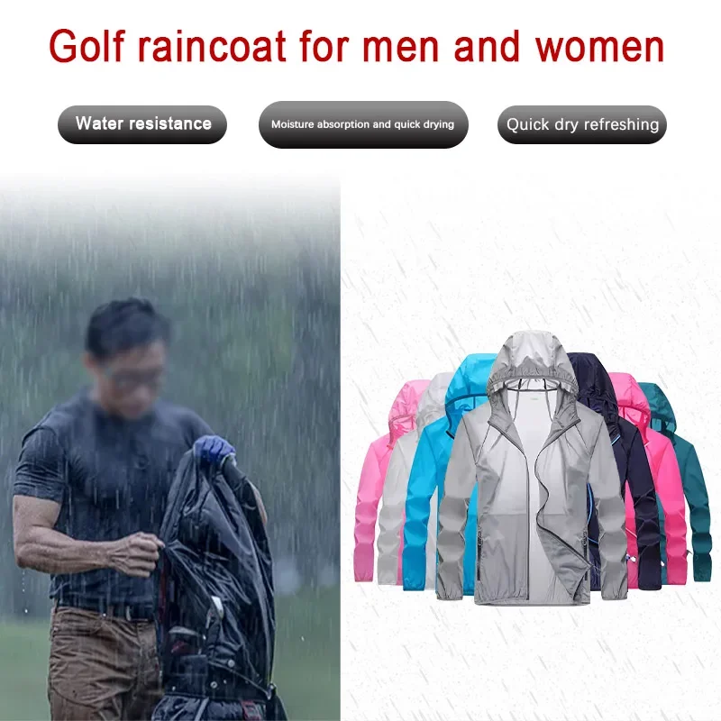 Golf Raincoat Lightweight Jack - Cycling Gear Men ulasan dan harga