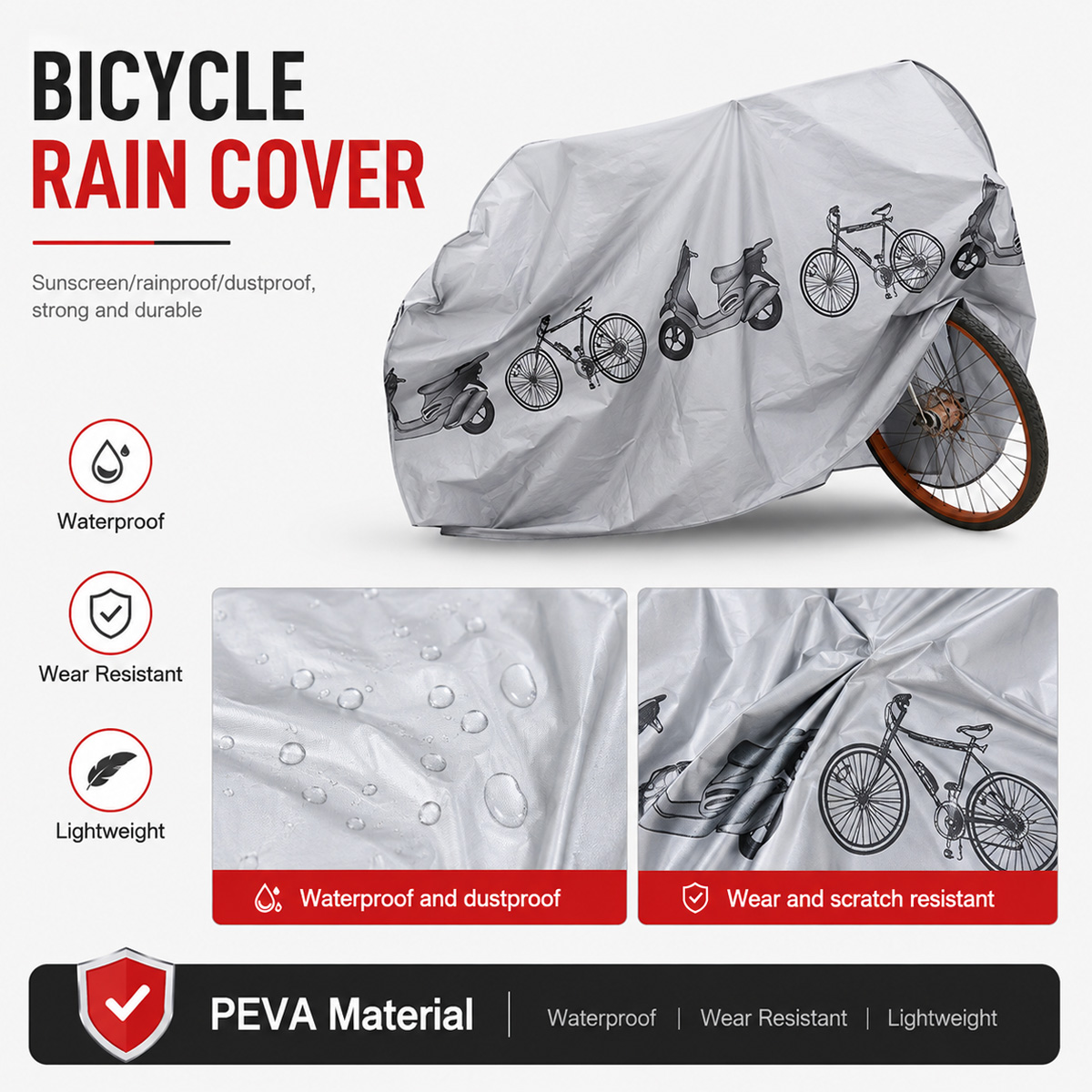 PINMOAP Universal Bicycle Rain - Cycling Gear For Rain ulasan dan harga