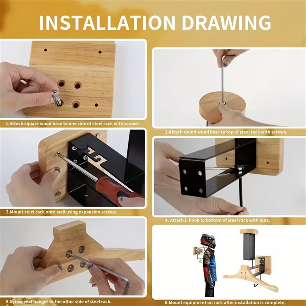 New arrival  Motorcycle Wooden - Cycling Gear Holder ulasan dan harga