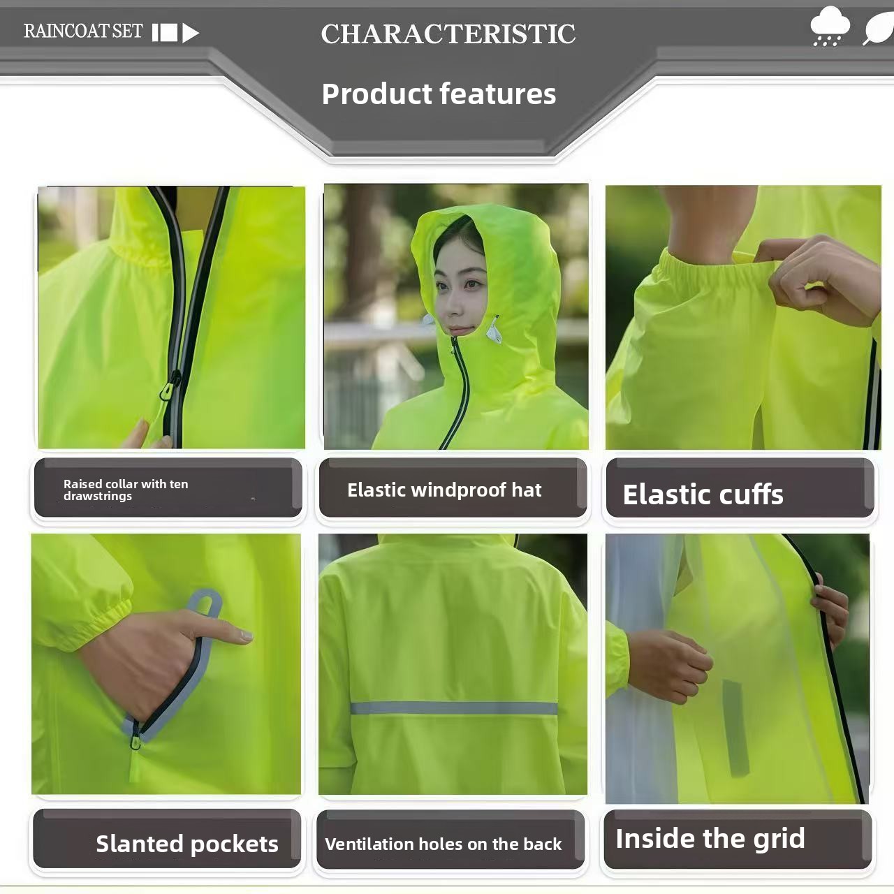 Lightweight Two Piece Rain Sui - Cycling Gear For Rain ulasan dan harga