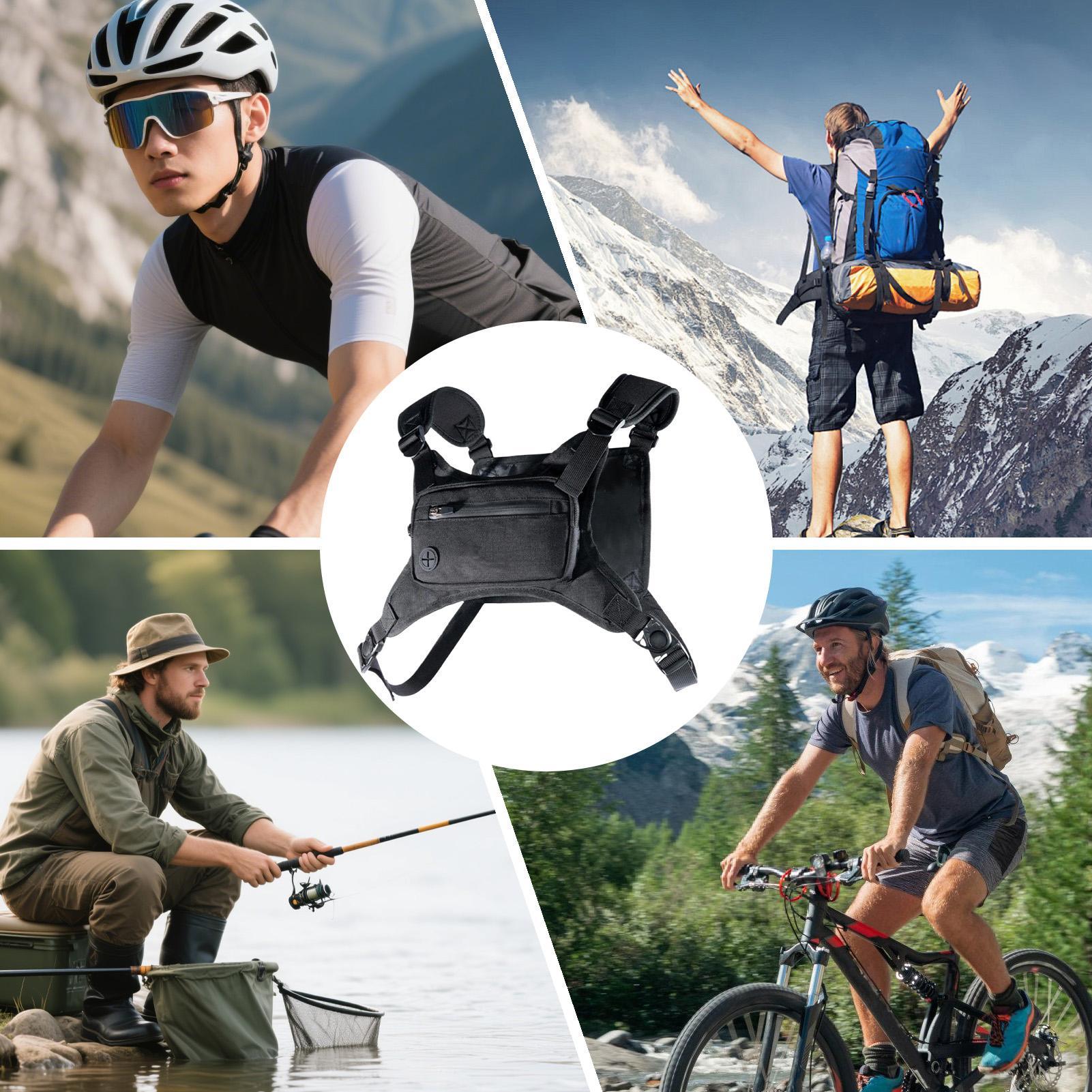 Running Chest Pack Hiking Ches - Cycling Gear Holder ulasan dan harga