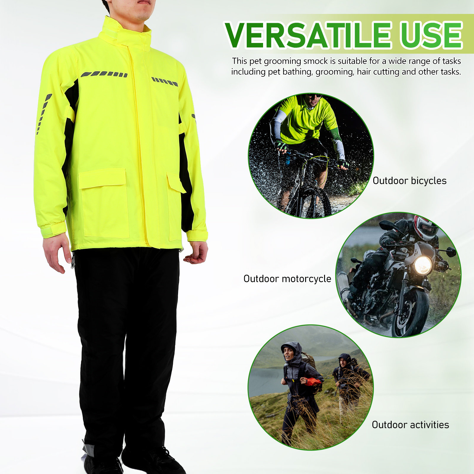 1Set Men Outdoor Cycling Rain  - Cycling Gear For Rain ulasan dan harga