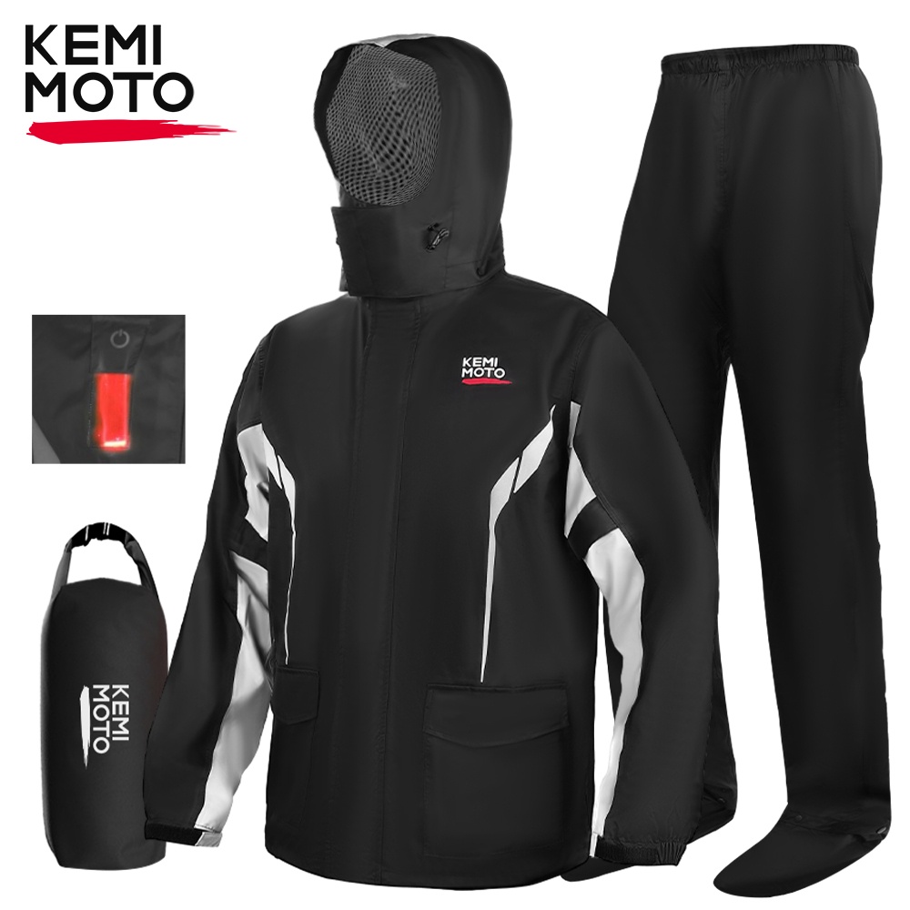 Waterproof Raincoat Set for Mo - Cycling Gear For Rain ulasan dan harga