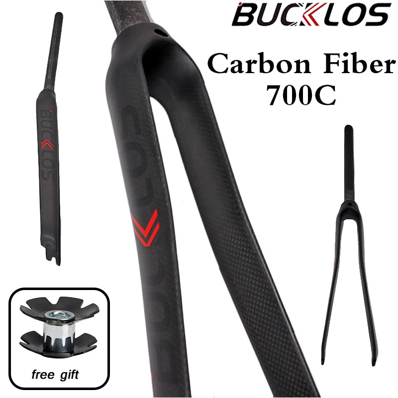 BUCKLOS 700C Road Bicycle Fork - Cycling Low Gear ulasan dan harga