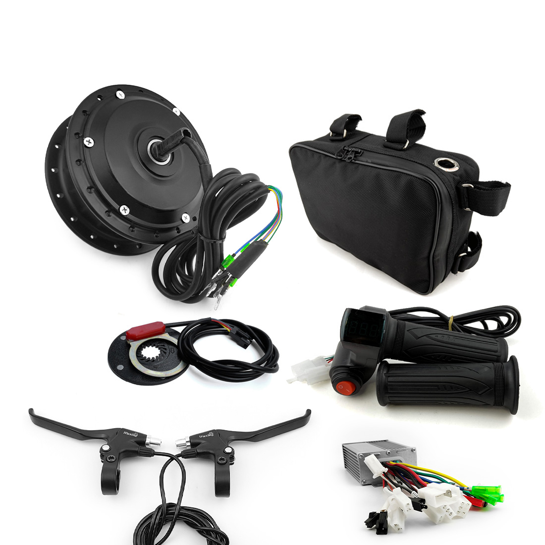 Q02 250W Brushless Geared Hub  - Cycling Gear Hub ulasan dan harga