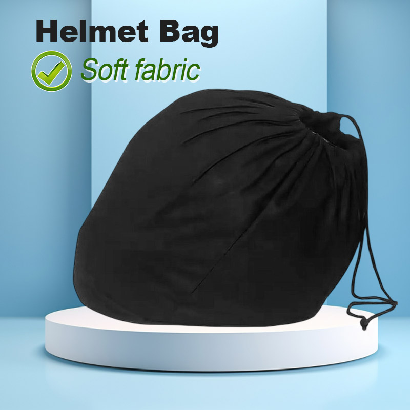 Soft Helmet Bag Plush Drawstri - Bicycle Helmet ulasan dan harga